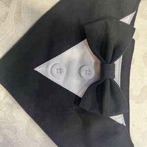 Tuxedo Bandana collar with Bow tie